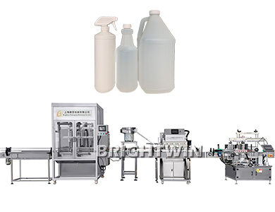 4頭5L洗手液灌裝機，搓蓋機配震動料盤，多功能貼標機線-復制-復制